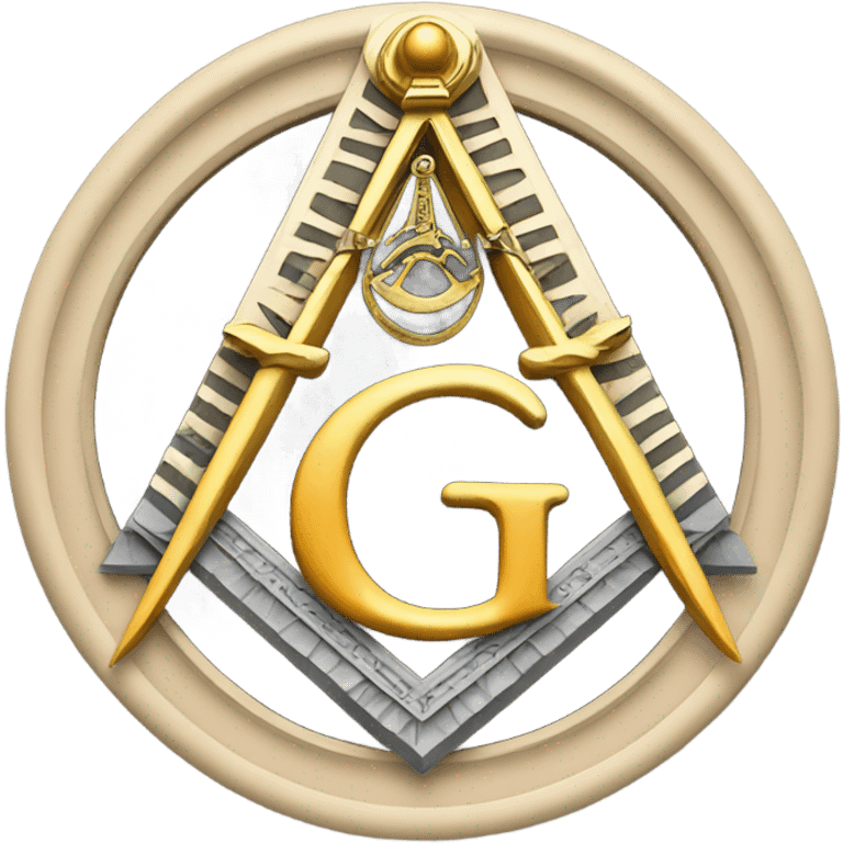 Freemason logo with letter g emoji