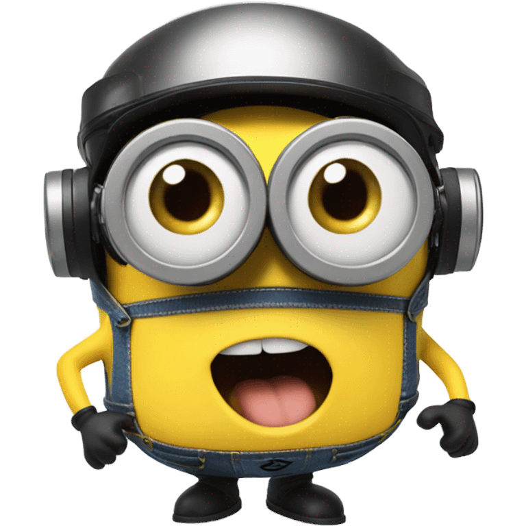 Minion with vr goggles emoji