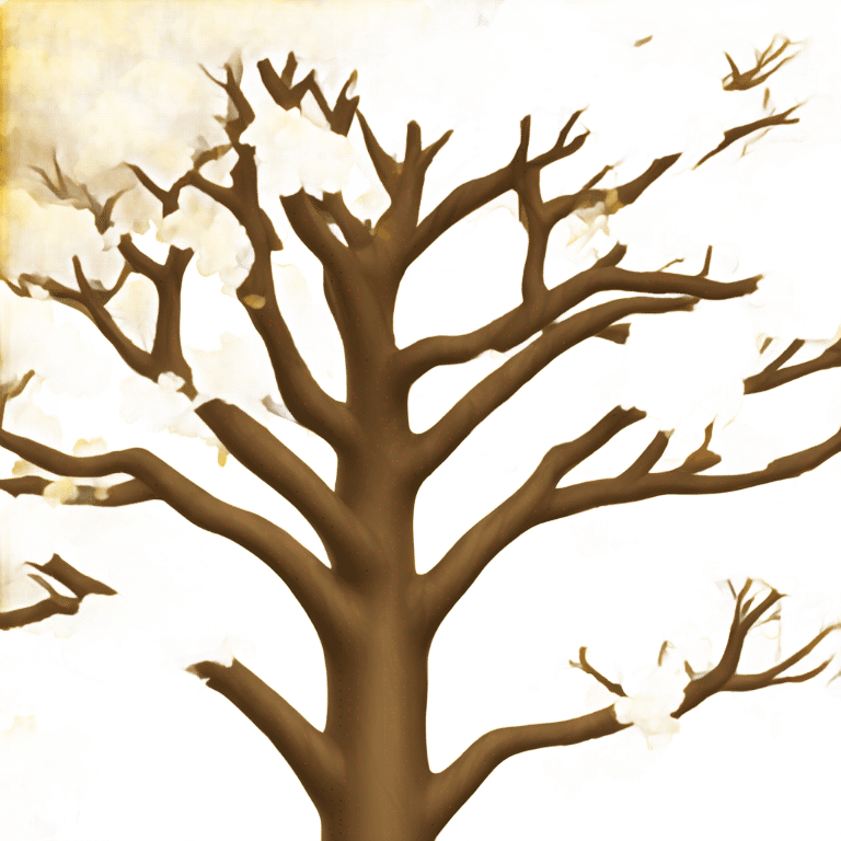 Yellow Tree emoji