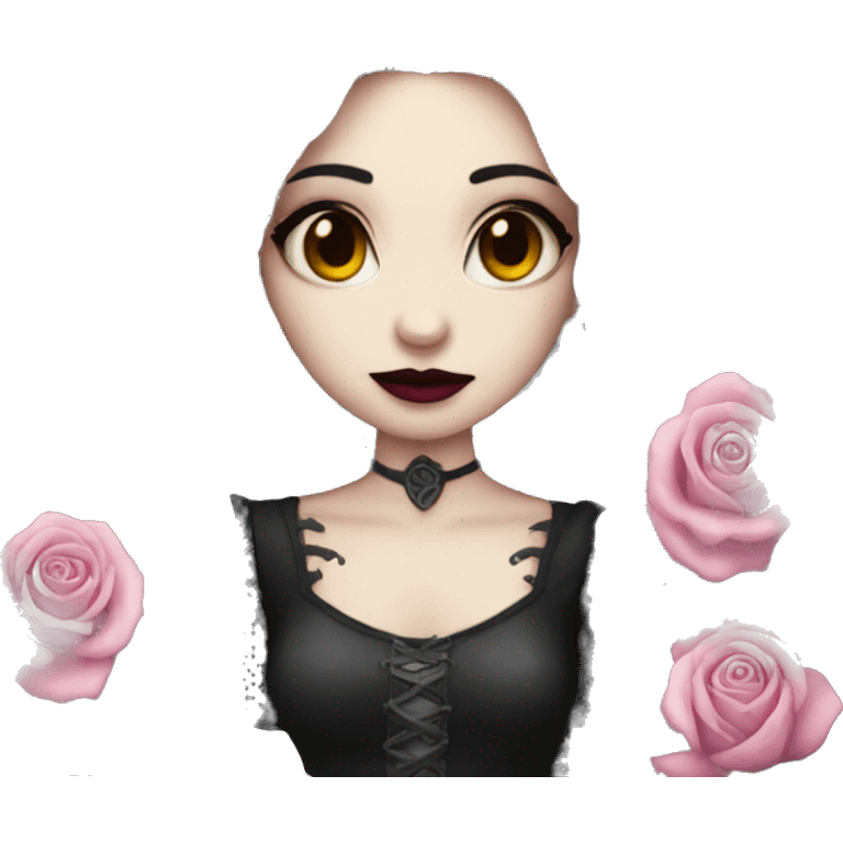 Gothic rose emoji