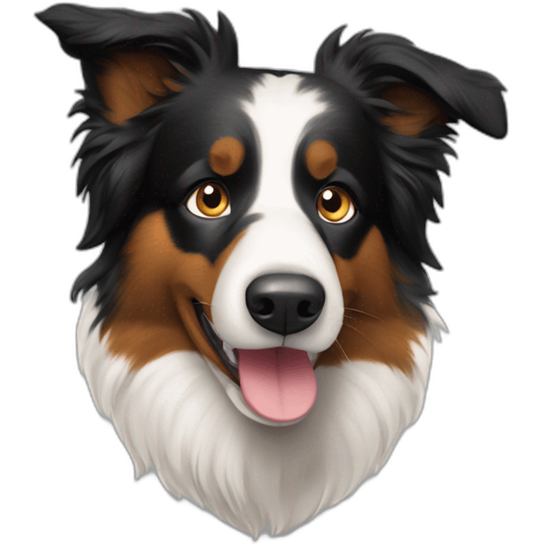 berger australien croisée border collie emoji