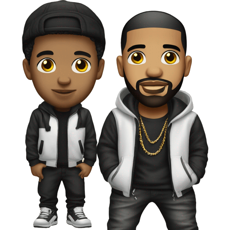 Rapper drake wit kid emoji