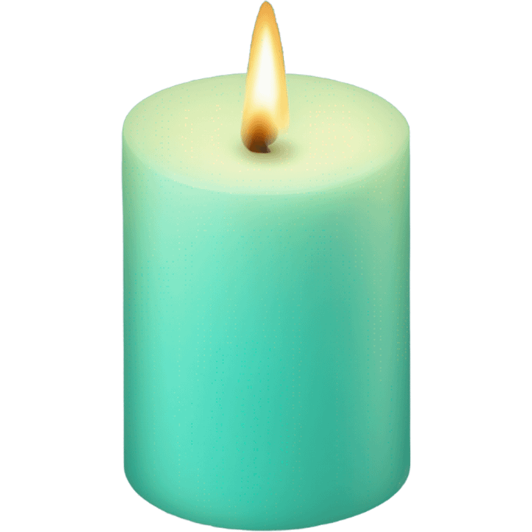 light turquoise candle emoji