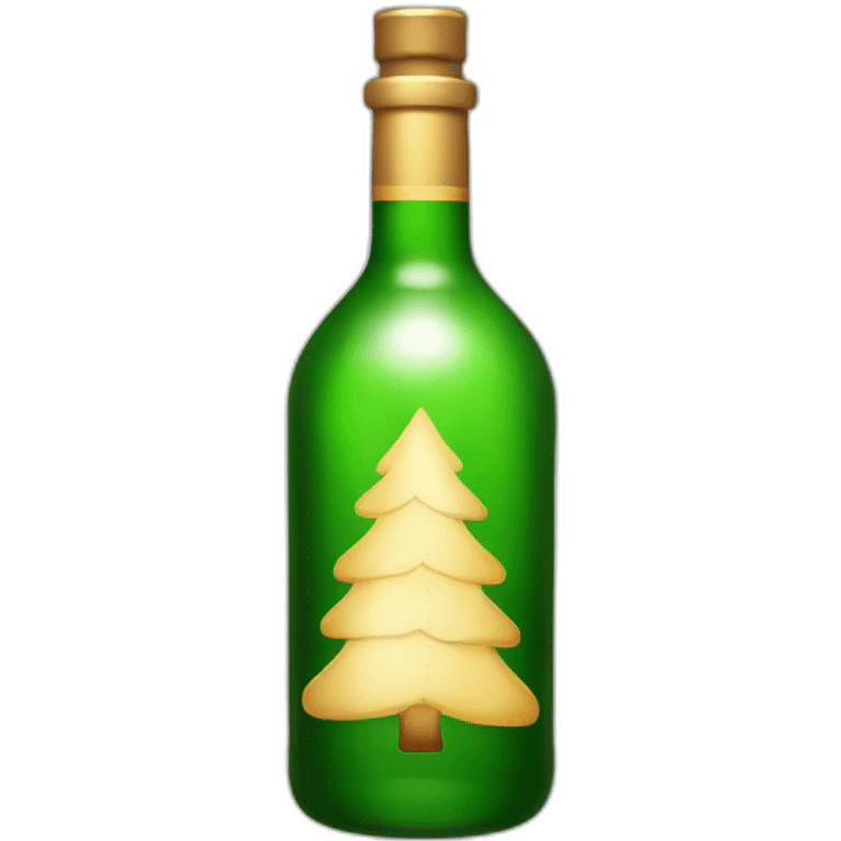 christmas alcohol bottle emoji