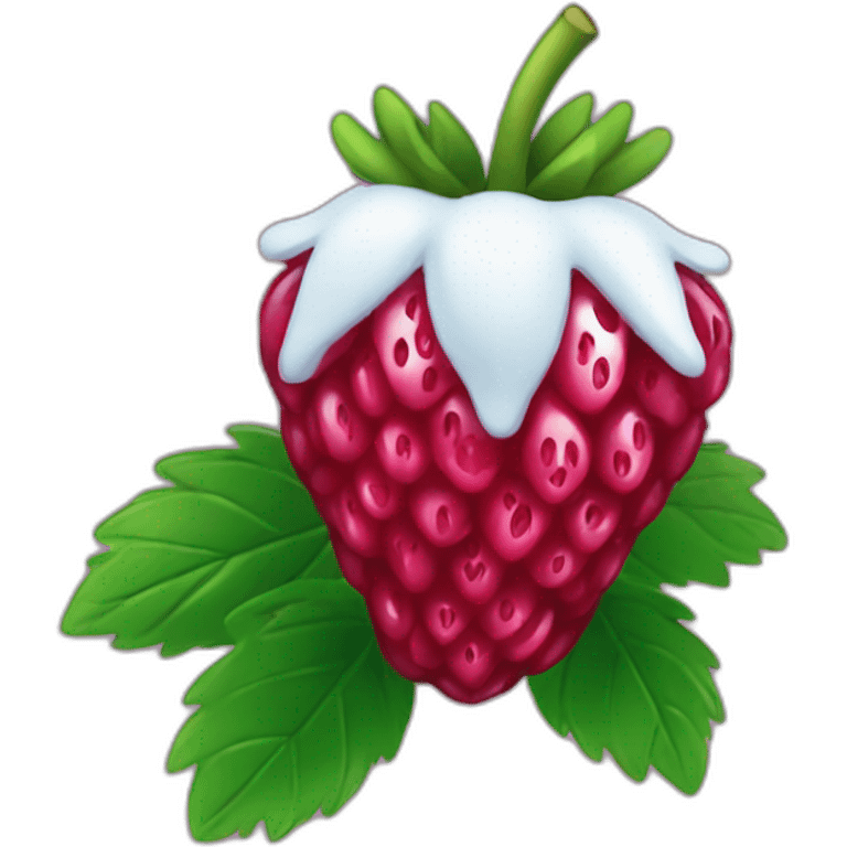 Framboise fraise myrtille  emoji