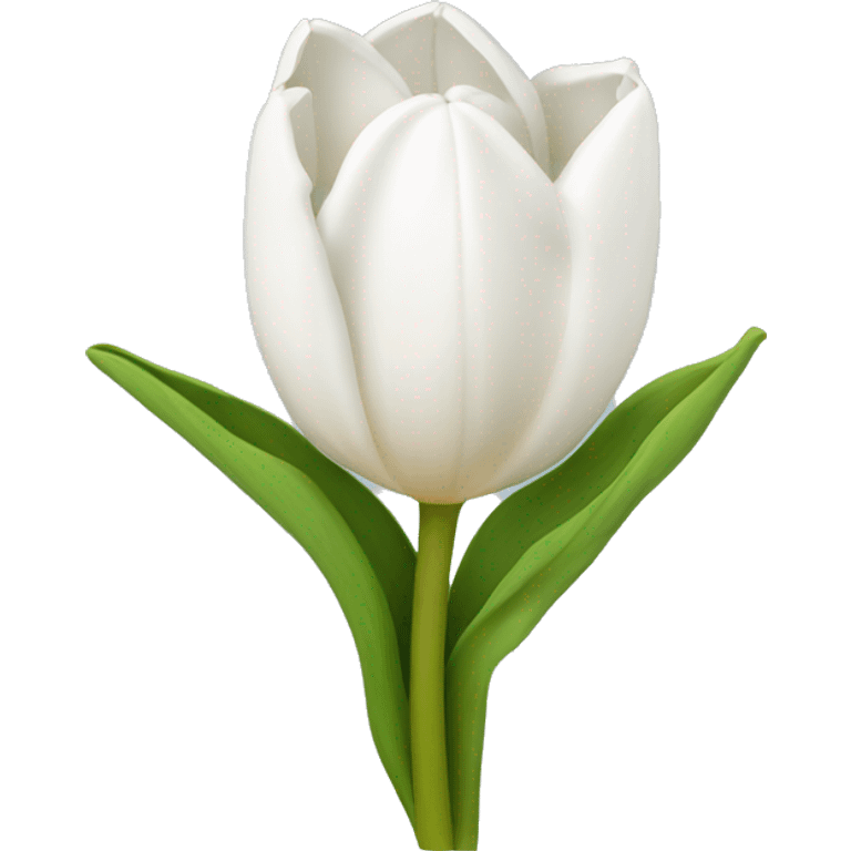 white tulip bouquet  emoji