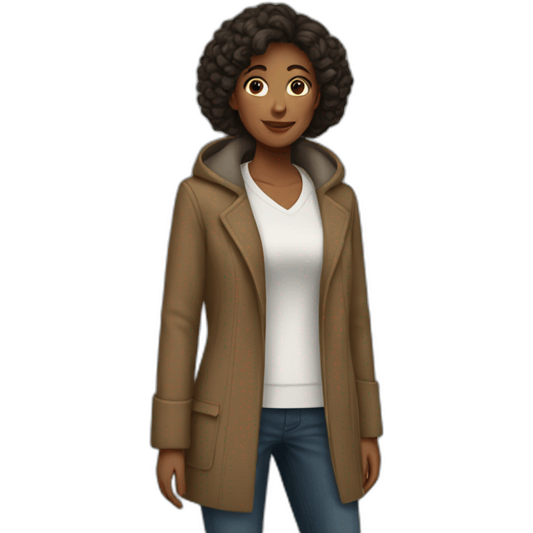 woman-coat emoji