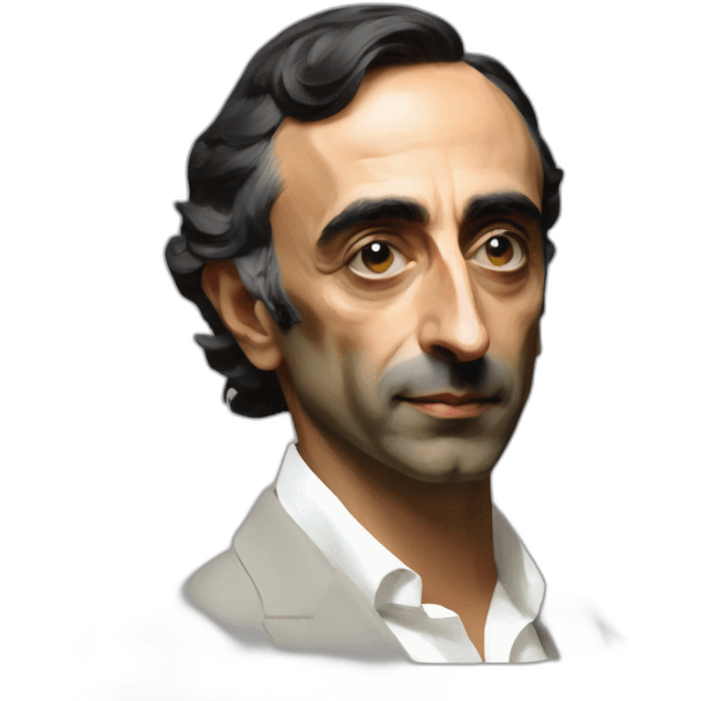 Eric Zemmour in style of sorolla emoji