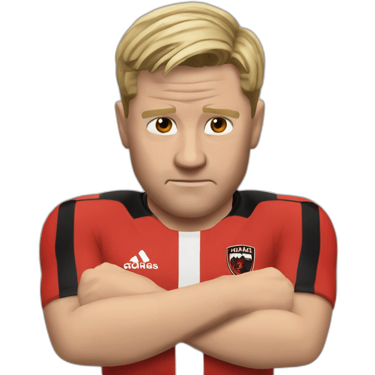 Eddie Howe crossed hands emoji