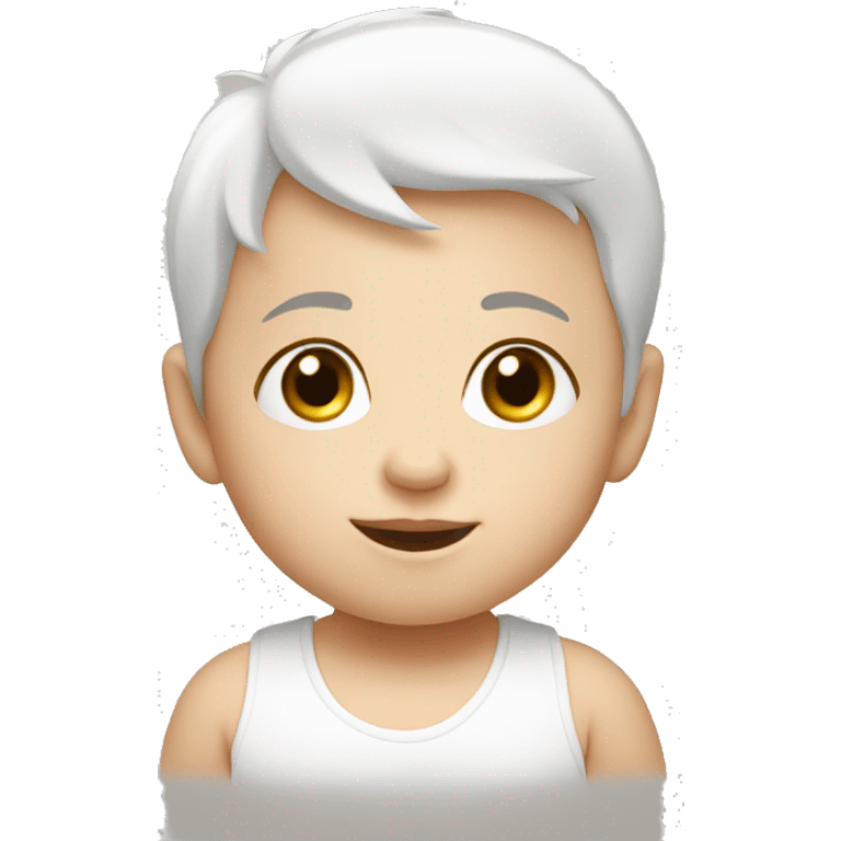 white Cute baby  emoji