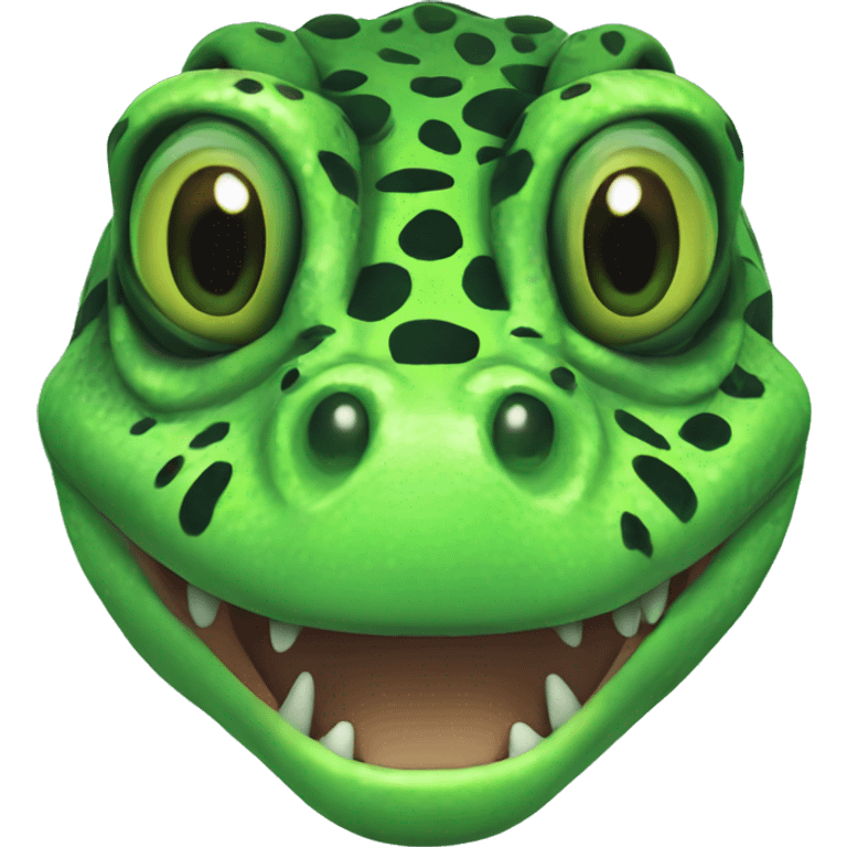 Green Gila Monster Head emoji