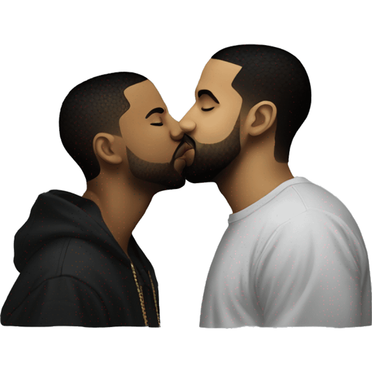 Drake kissing Kendrick Lamar emoji