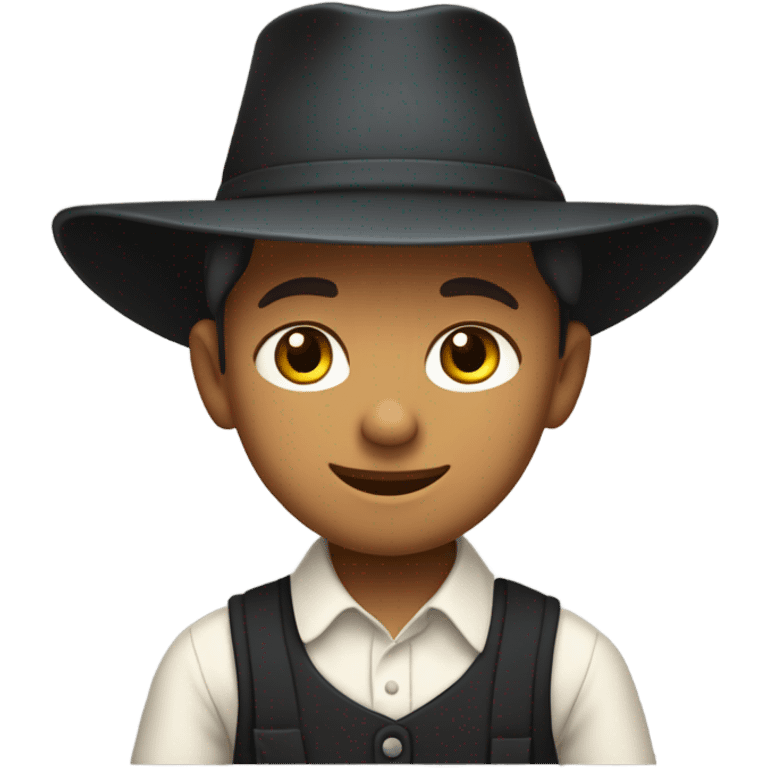 Mexican Amish boy  emoji