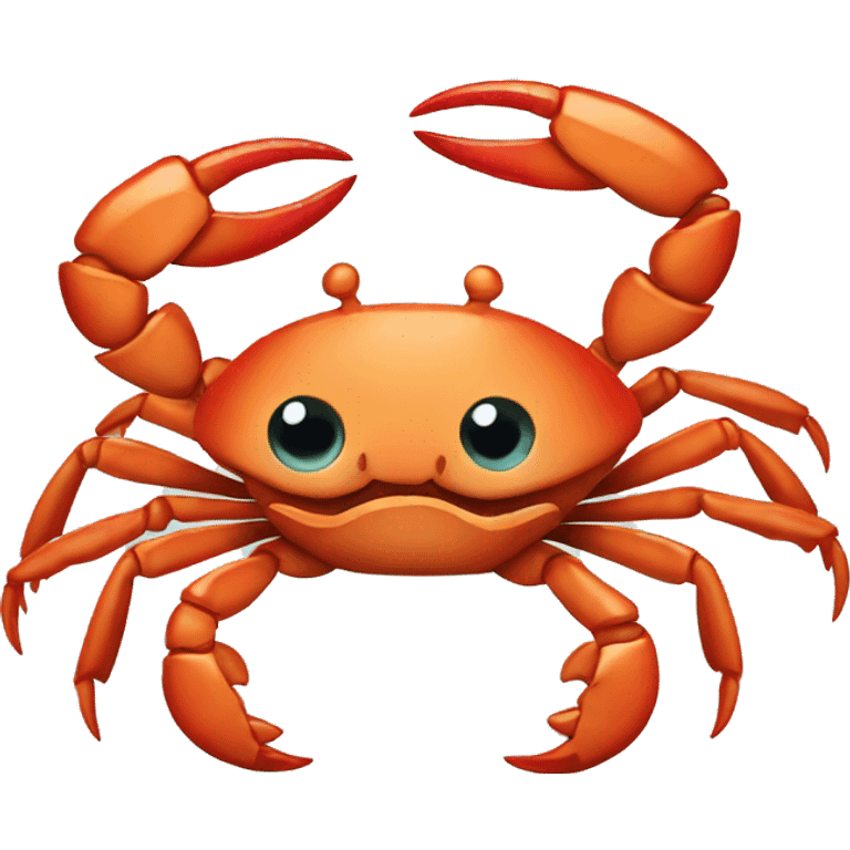 Crab holding shrimp emoji