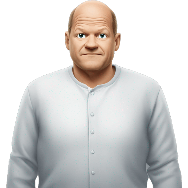 Olaf Scholz photorealistic shrugs emoji