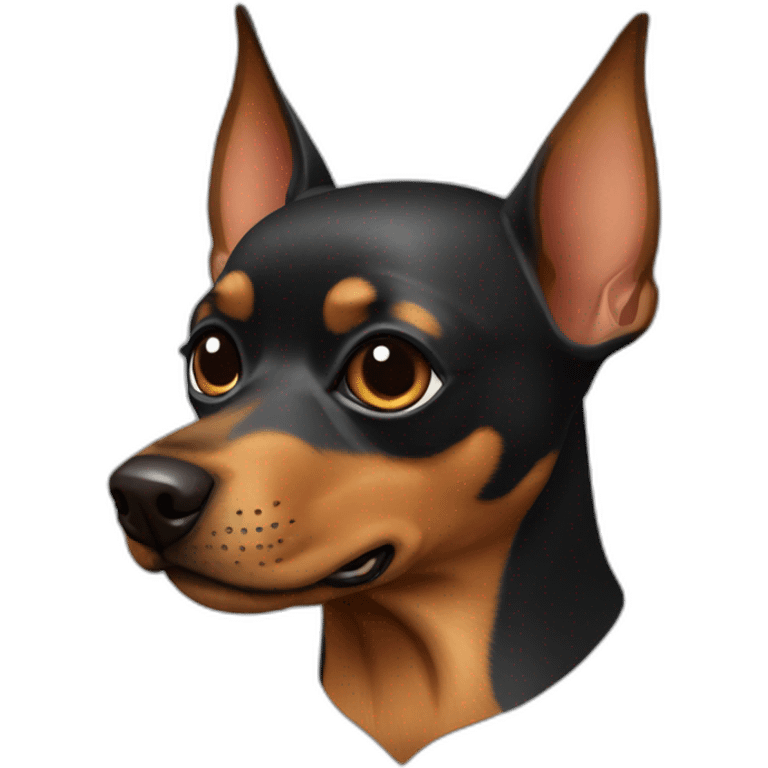 caramel-color-pinscher-dog-using-batman-mask emoji