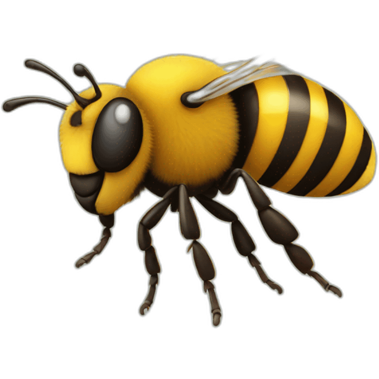 bee with a large sting emoji