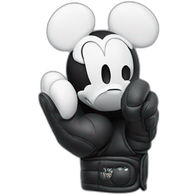 kaws mickey mouse glove emoji