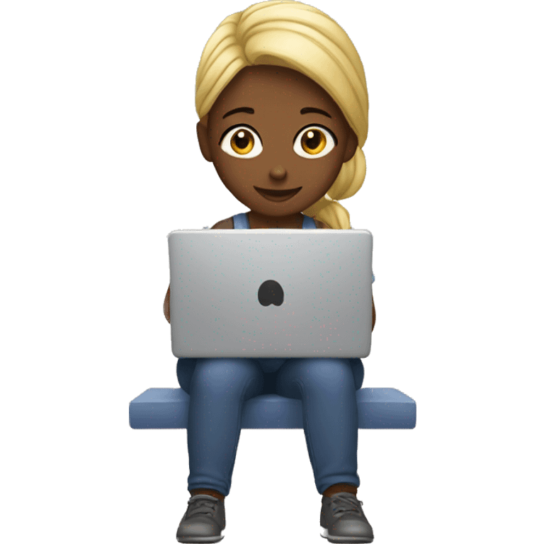 girl with laptop  emoji