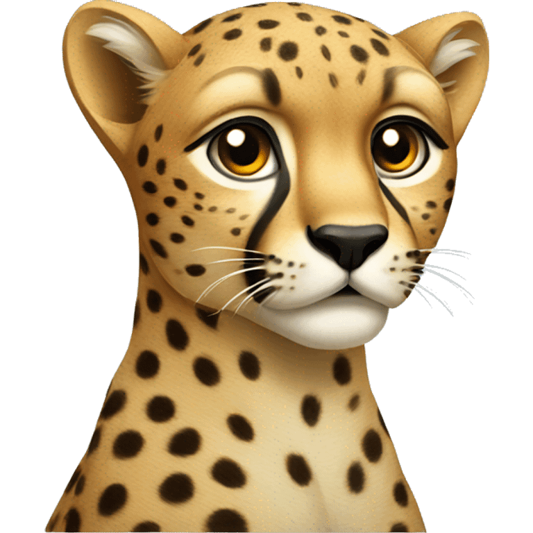 Cheetah hesrt emoji