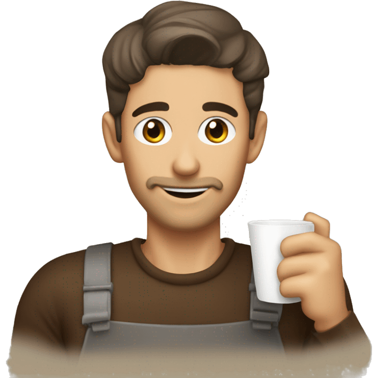 Tasa de café tomando café  emoji