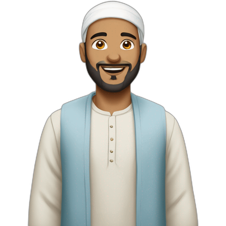 Muslim man like up emoji