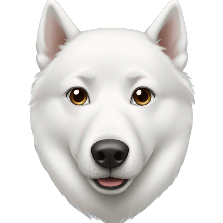 White husky with different eyes  emoji