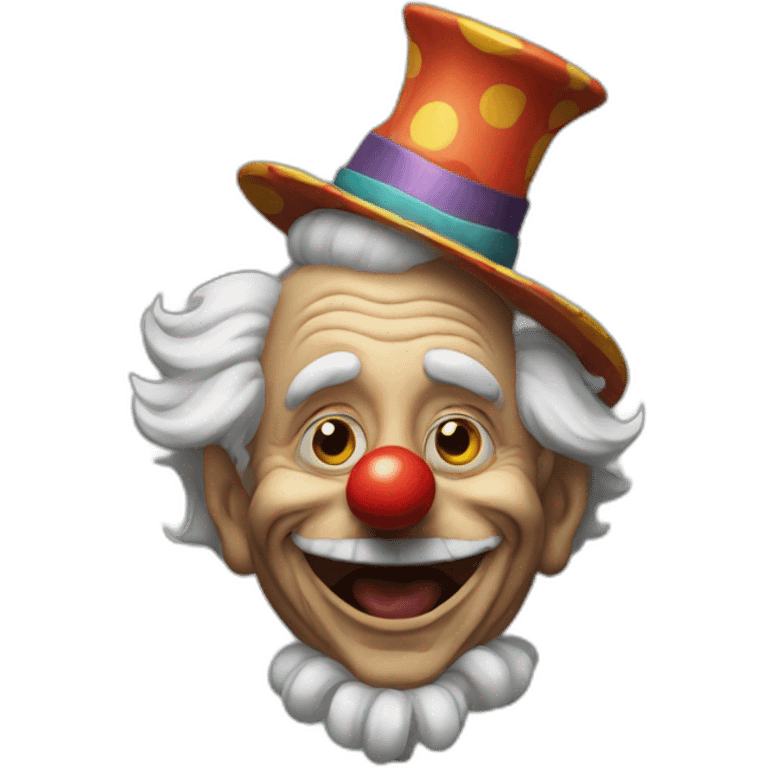 old drunk clown emoji