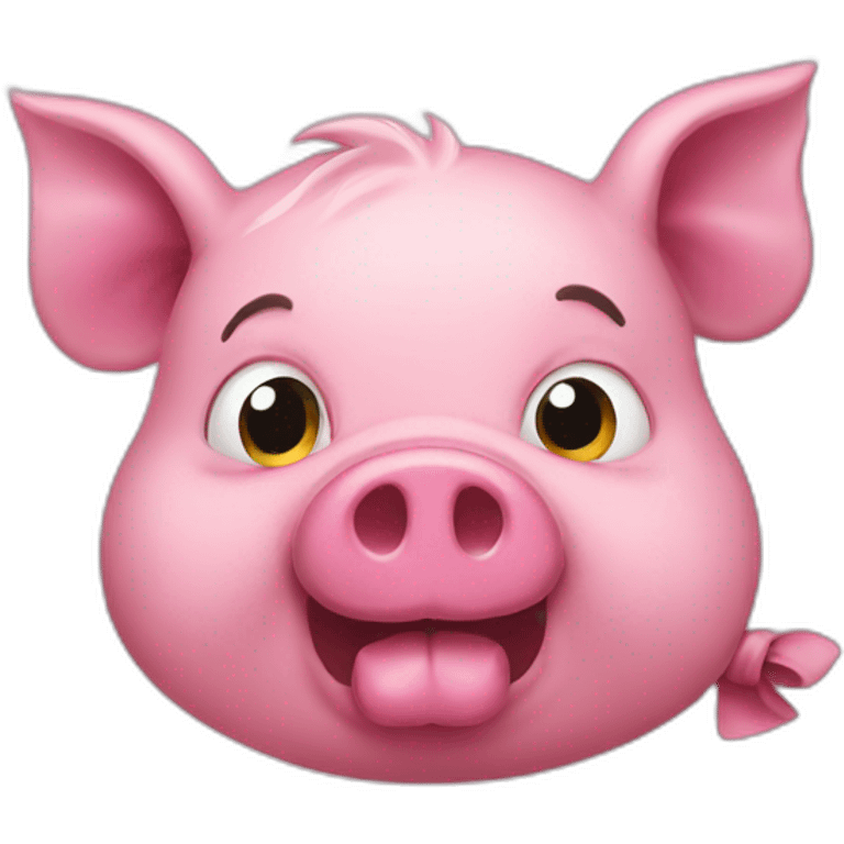 pirate pink pig emoji