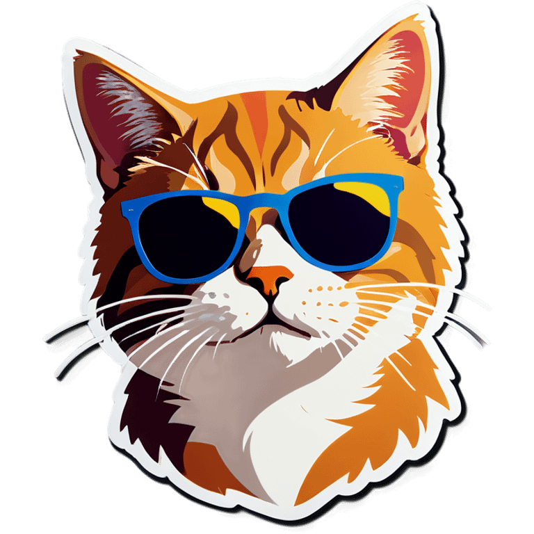 Cat with sunglasses emoji