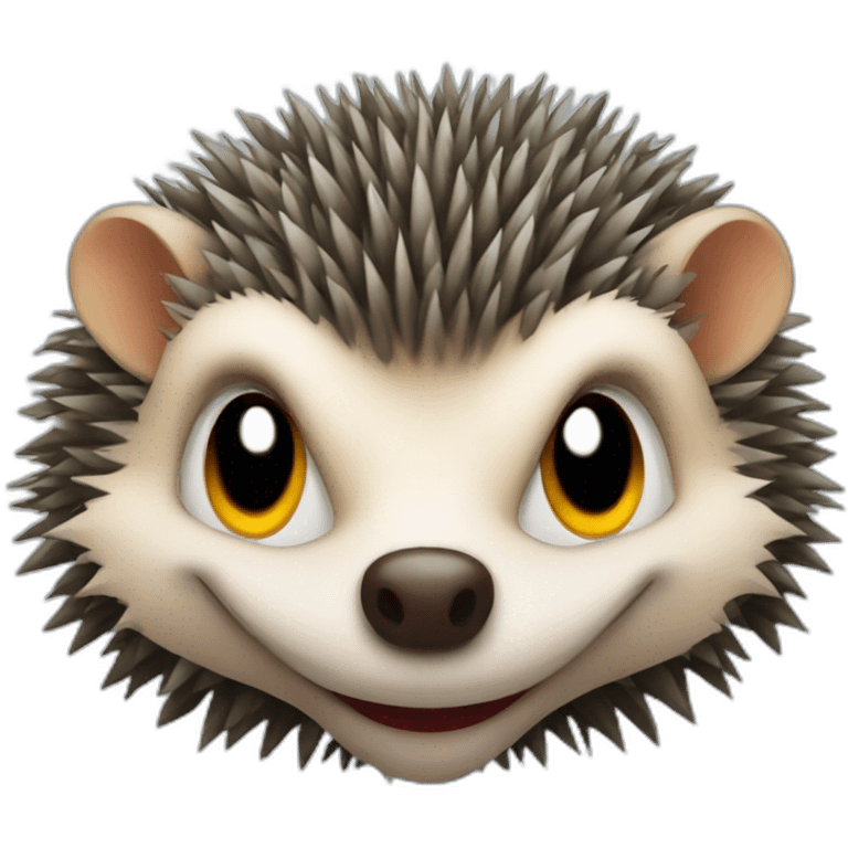 evil hedgehog emoji