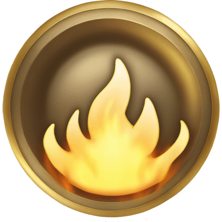 Golden Fire plate emoji