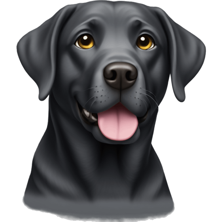 Charcoal Labrador emoji