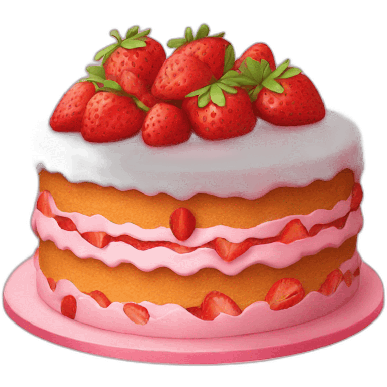 strawberry cake emoji