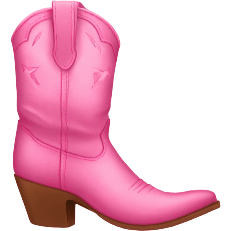 Pink girly cowboy boots emoji