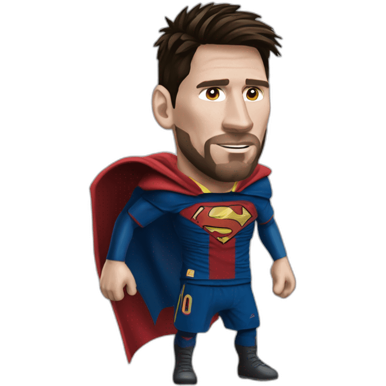 lionel messi como super heroe emoji