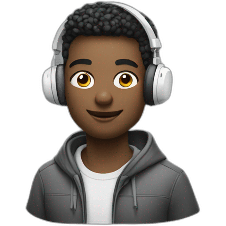 Software engineer coding with AirPods emoji