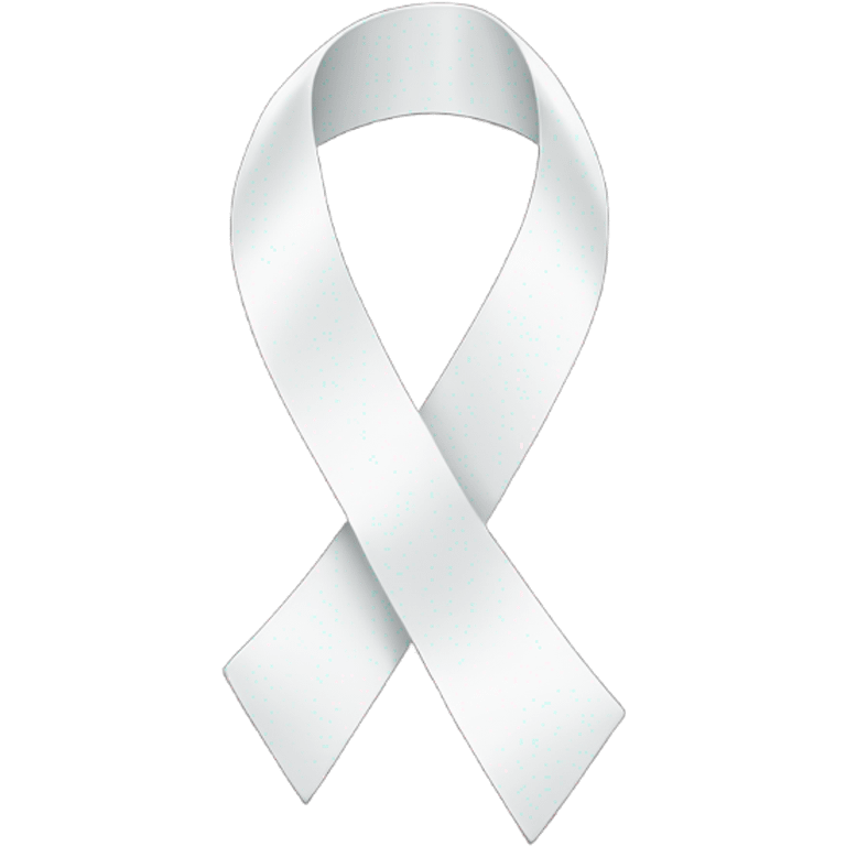 white ribbon emoji