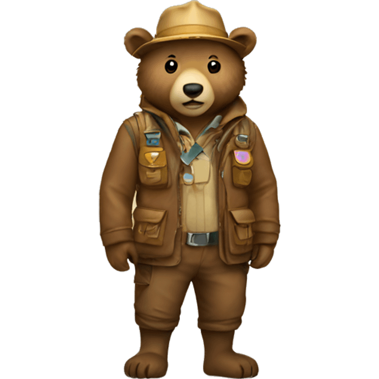 Explorer bear emoji