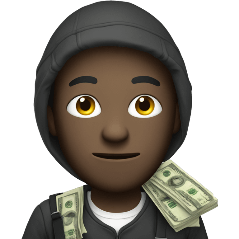 Robber with money bag emoji