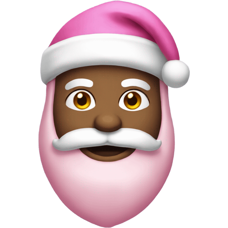 Pink Santa emoji