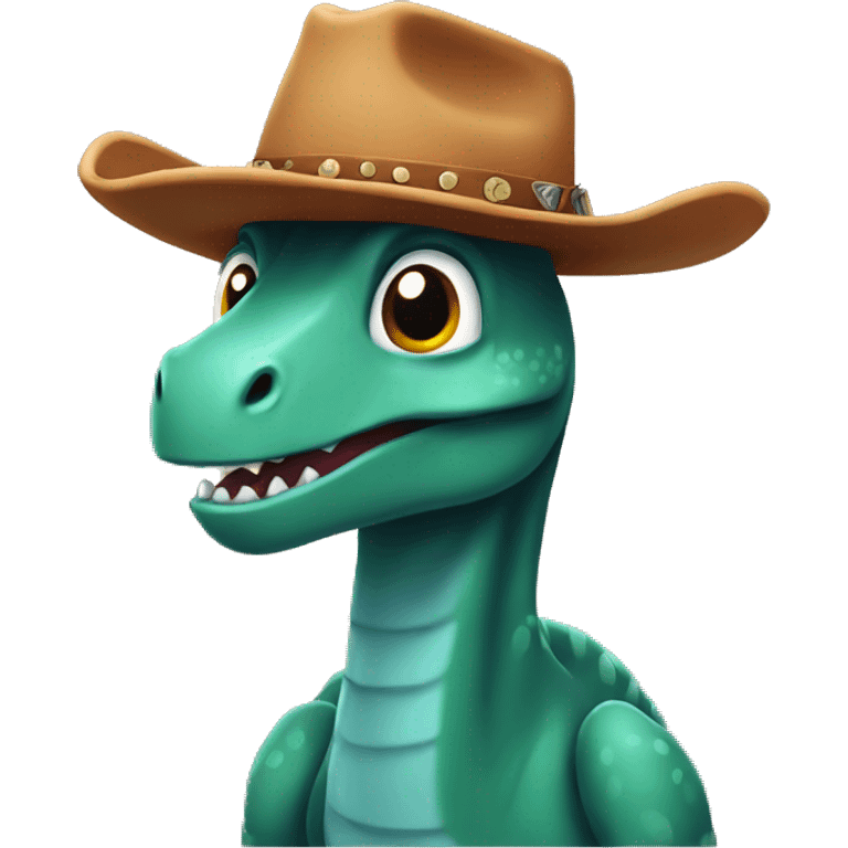 Dinosaur in a cowboy hat  emoji