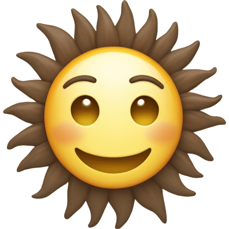 A happy sun emoji emoji