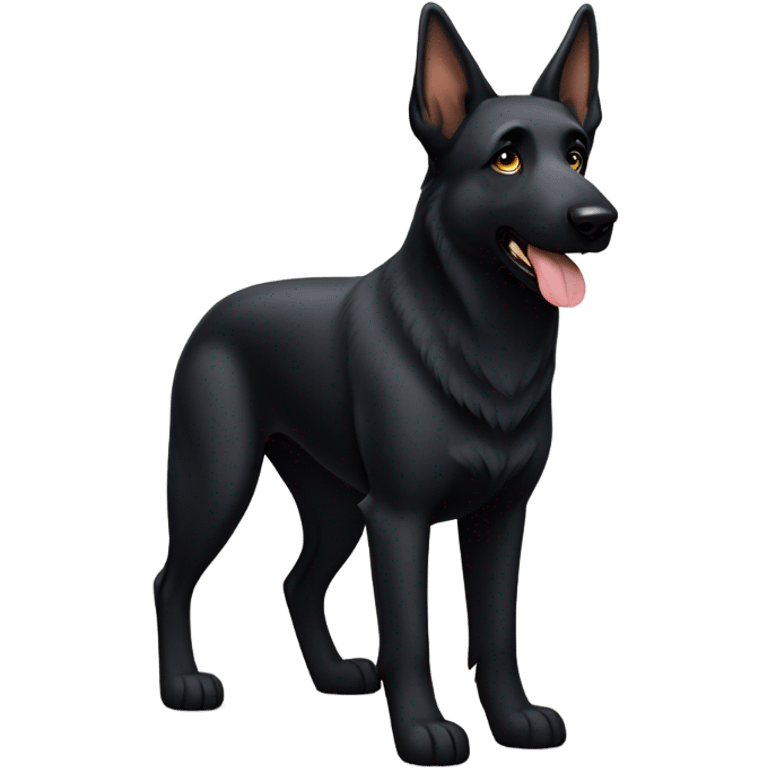 Black German Shepherd  emoji