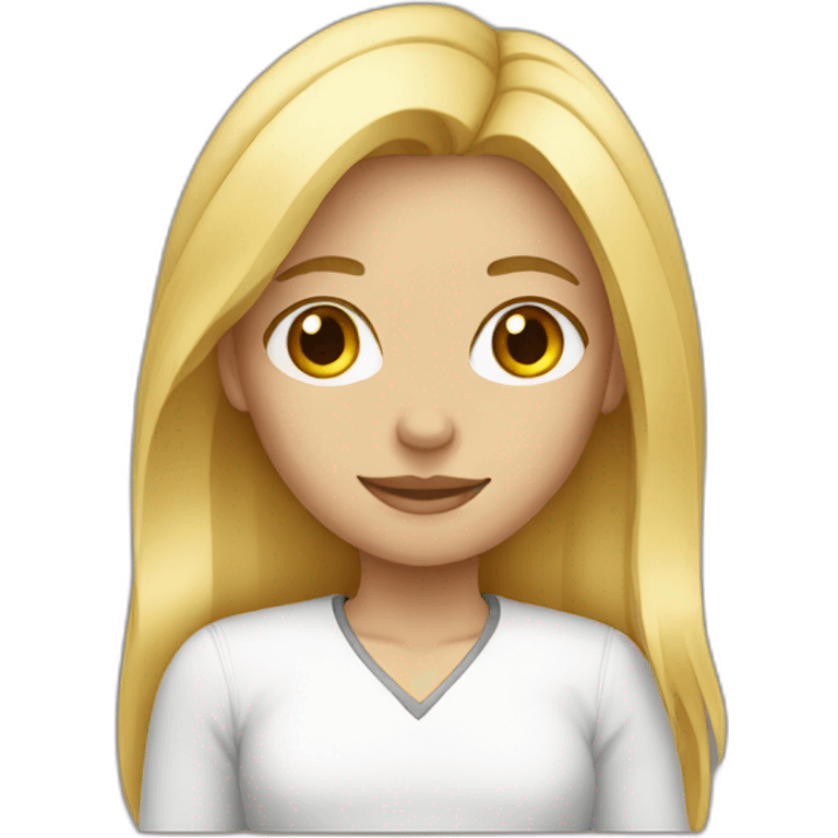 Blond girl emoji