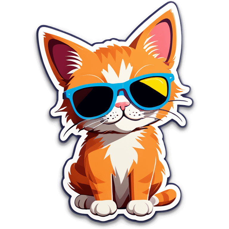 Cat with sunglasses emoji