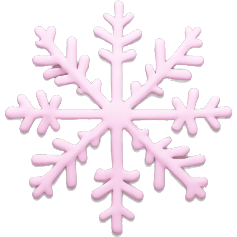 pastel pink snowflake  emoji