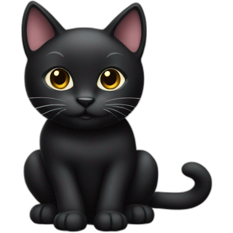 Cute black cat emoji