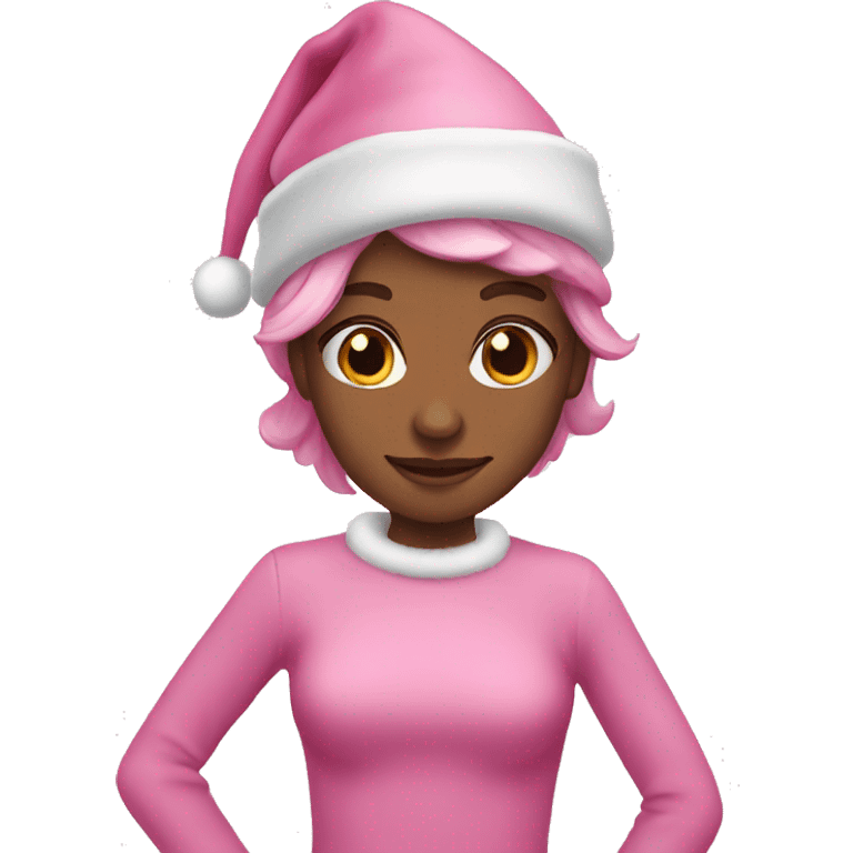 pink christmas  emoji