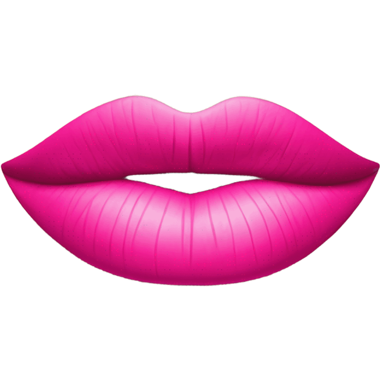 Pink kiss emoji